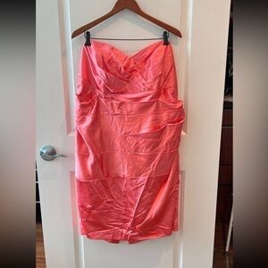 Davids Bridal Dress Plus Strapless Bridesmaid Prom